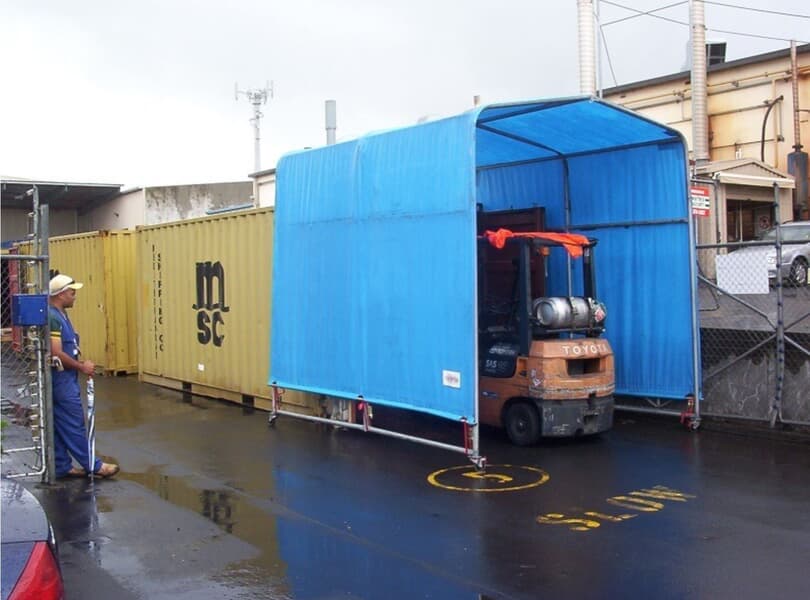 Container Shelter – Blue