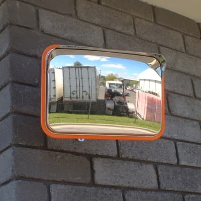 Rectangle Stainless Steel Mirror, 225x320mm, with bracket