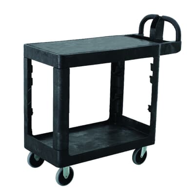 Utility Cart - Flat Shelf, 980mm x 435mm x 970mm, 2 Shelves