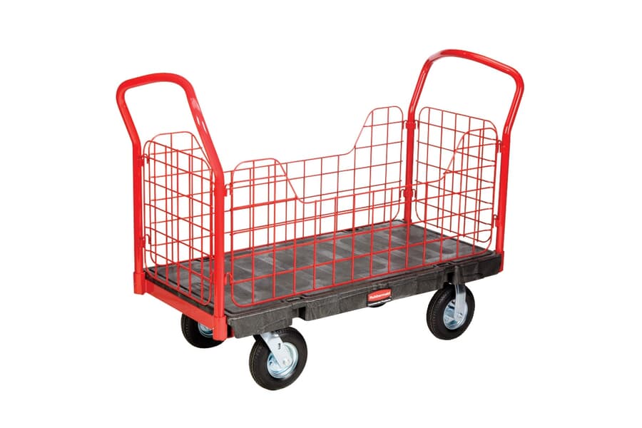 Platform Cart With Mesh Sides Dexters