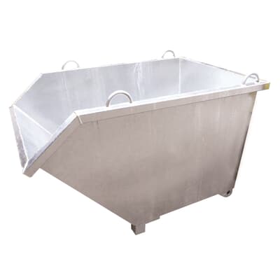 Self Tipping Bin With Pour Edge