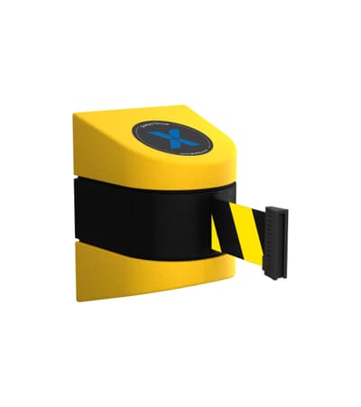 Magnetic Retractable Belt, 4.6m, black/yellow belt