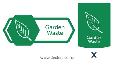 Recycle Bin Sticker Set - Garden Waste