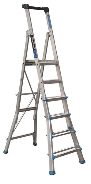 Trade Series Telescopic Platform Ladder, 5-step to 9-step