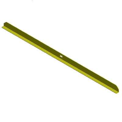Pallet Stop Bar, 2400L, 100x65x6mm angle, yellow