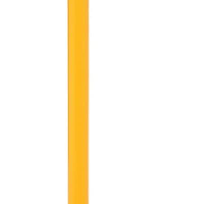 Free-Standing Retractable Belt, 4.87m, yellow pole, black/yellow belt
