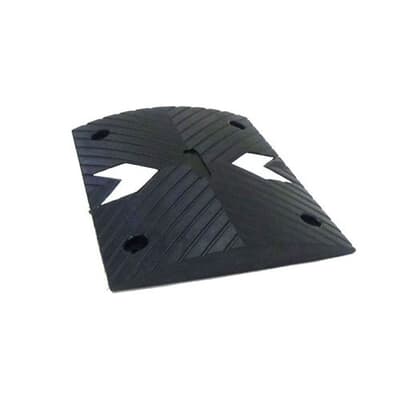 Speed Hump, rubber, 50mm high, 500W x 400D, colour: Black